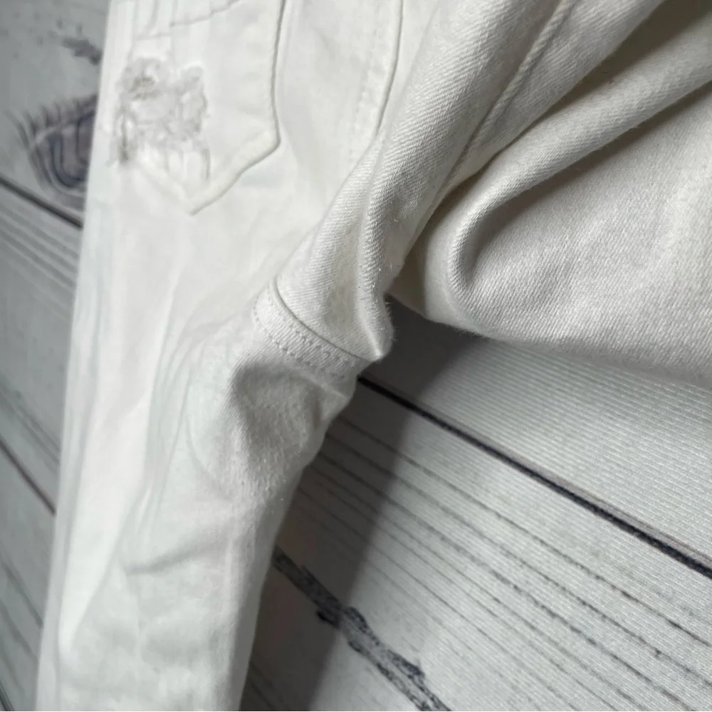 American Eagle outfitters white ripped super high-rise jagging size 4 - Picture 12 of 16